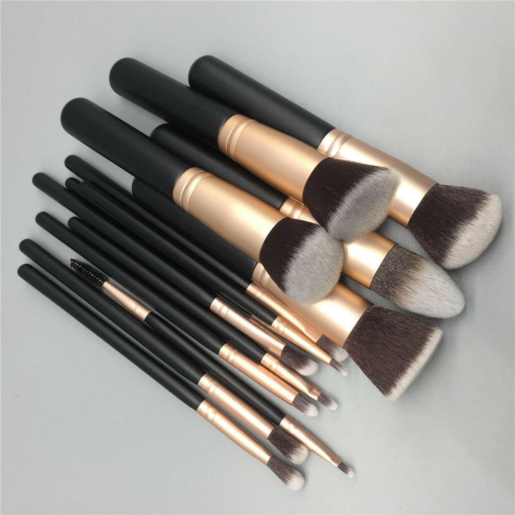 14pcs makeup brushes set for foundation