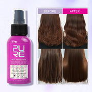 PURC Heat Protection Spray Argan Oil Smoothing Straightening Professional Keratin Hair Treatment