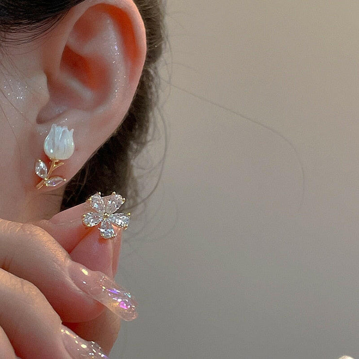 Zircon Water Drop Earrings