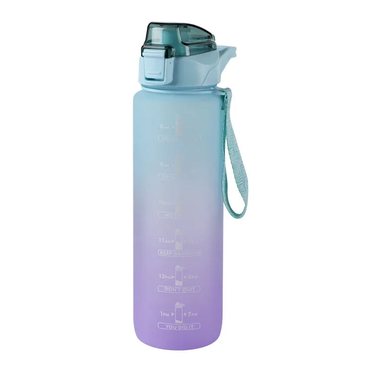 1L Portable Straw Water Bottle for Active Females