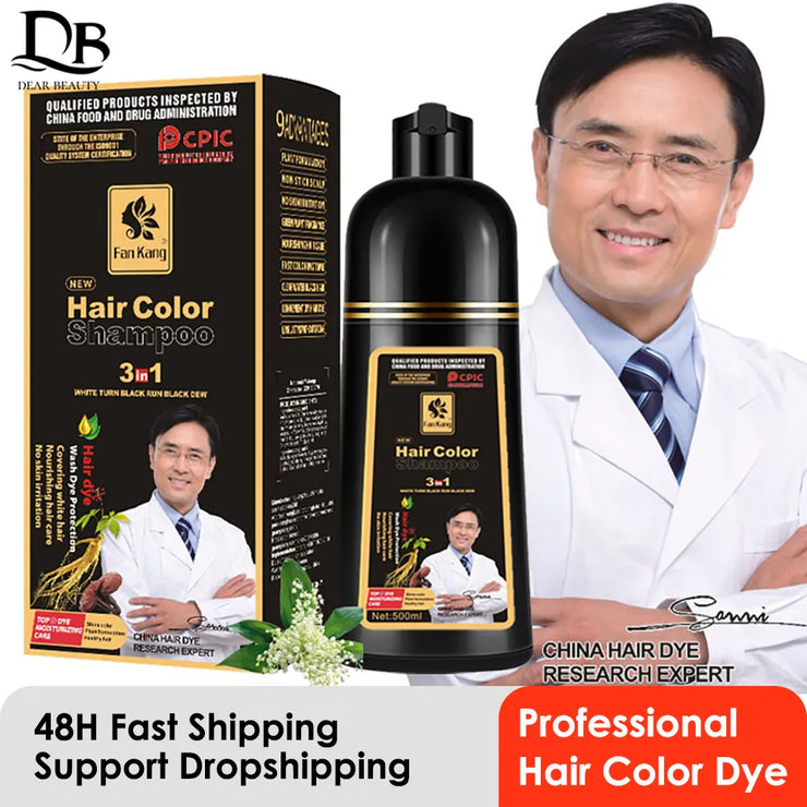 Organic Hair Shampoo  Natural Fast Hair Dye 500ml
