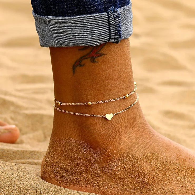 Quarts Bohemia Chain Anklets Foot Accessories