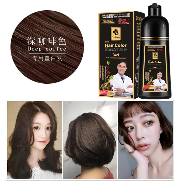Organic Hair Shampoo  Natural Fast Hair Dye 500ml